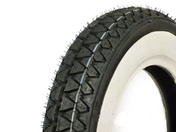 2x Kenda K333 Whitewall Tyres 3.00-10 (3x10) 42J TT – Fits Vespa 50 S, N, PK, V, ET3 – Tube Type