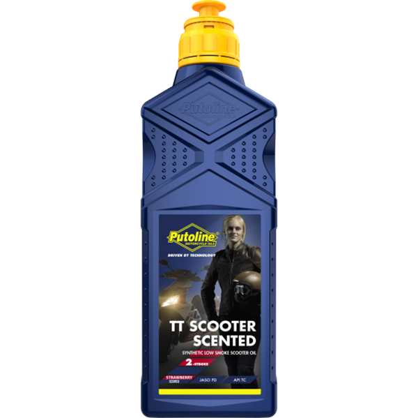 Afbeelding van Putoline TT scooter Scented met Aardbeiengeur 2 T olie