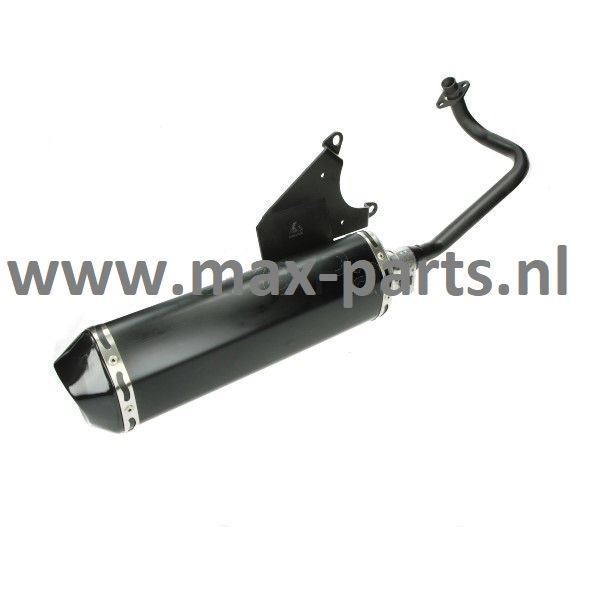 Afbeelding van Jamarcol uitlaat Vespa LX, S, Primavera en Sprint 4T 2V (model Akrapovic) zwart