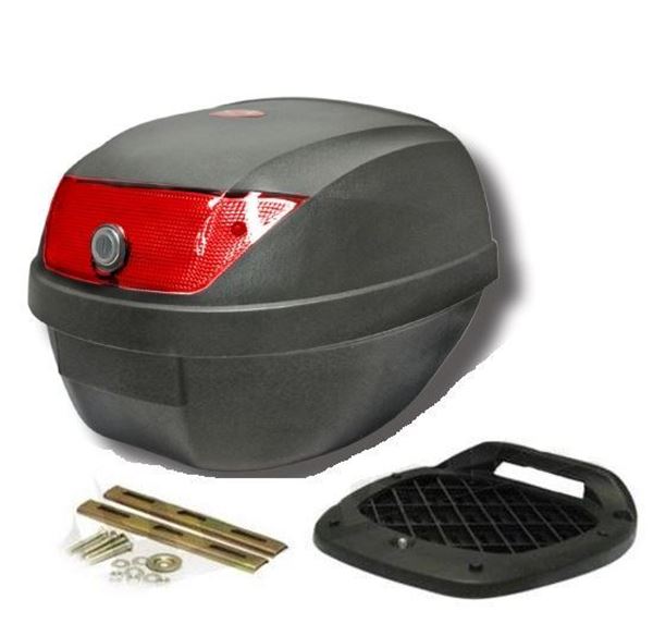 Max parts. KM Scooter koffer, Topkoffr voor scooter 28L