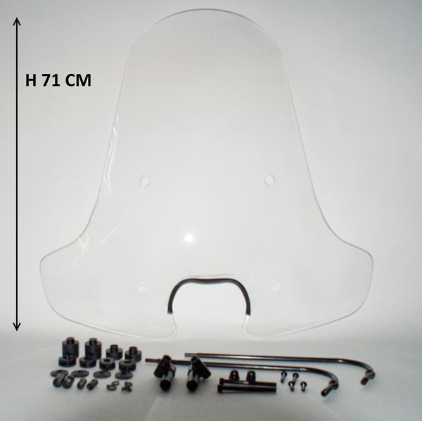 Max parts. Windscherm hoog imitatie Piaggio zip 2000 DMP