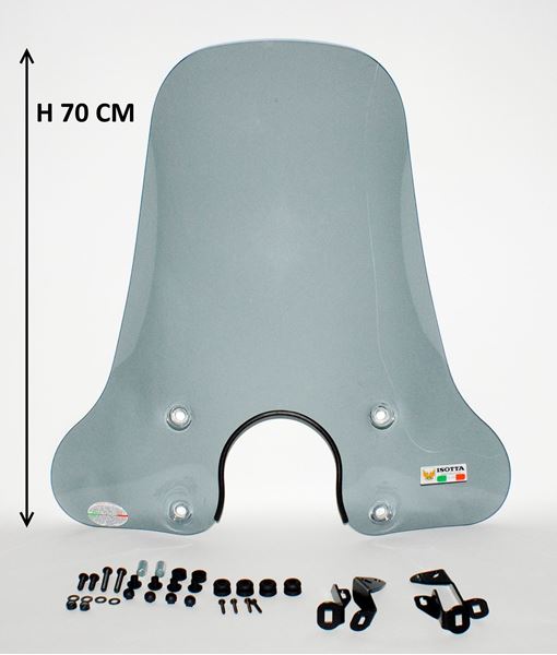 Max parts. Windscherm smoke Isotta hoog voor VX50, Riva, Lux en Type C