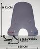 Afbeelding van Windscherm smoke hoog 72cm voor SYM Fiddle 2