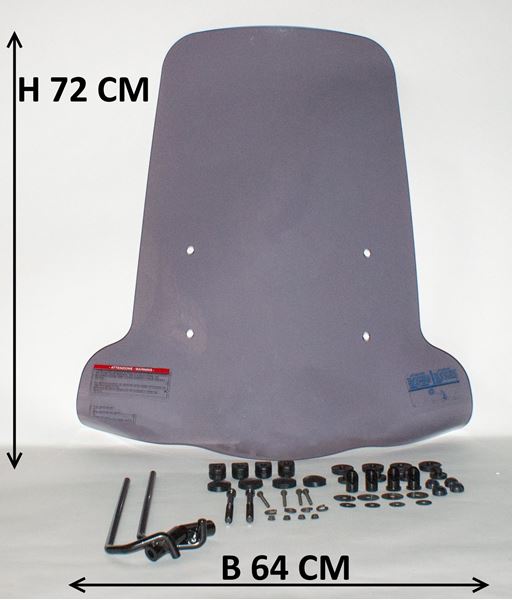 Afbeelding van Windscherm smoke hoog 72cm Yamaha Neo's imitatie geschikt voor modellen na 2008 tot 2013