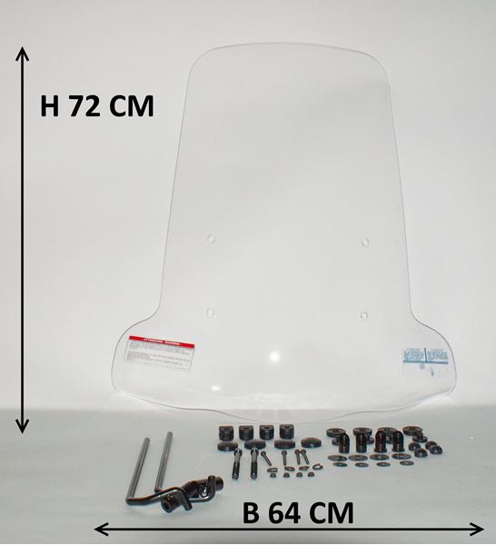 Afbeelding van Windscherm hoog 72cm Yamaha Neo's imitatie geschikt voor modellen na 2008 tot 2013