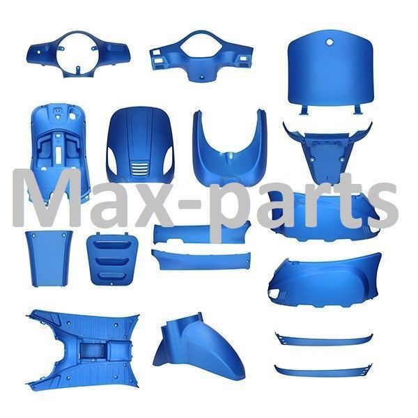 Afbeelding van Kappen set compleet mat blauw AGM VX50, BTC Riva en vespelini