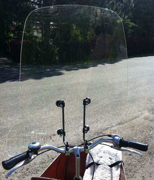 Afbeelding van Universeel windscherm voor fiets en bromfiets