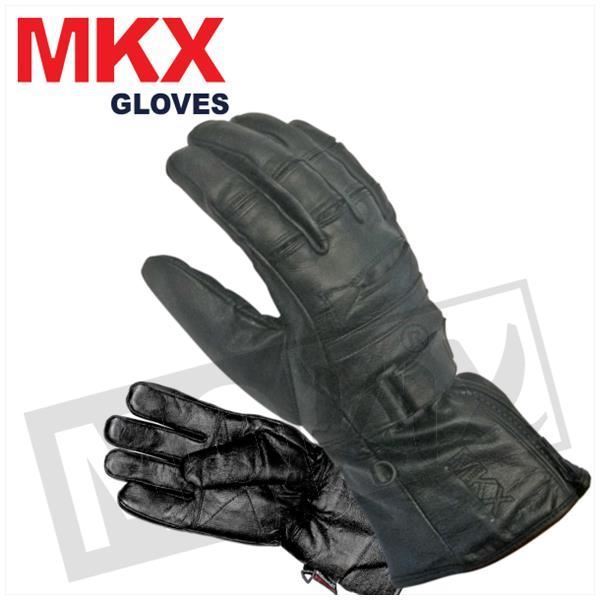 Afbeelding van Lederen winter pro handschoenen voor de scooter en motor van MKX Thinsulate