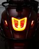Afbeelding van THNDR achterlicht LED smoke voor Vespa Primavera en Sprint glans zwart