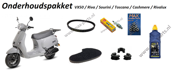 Afbeelding van Onderhoudspakket AGM VX50 / BTC Riva / BTC Felice / La Souris Sourini / La Souris Vespelini / GTS Toscana / Senzo Rivalux